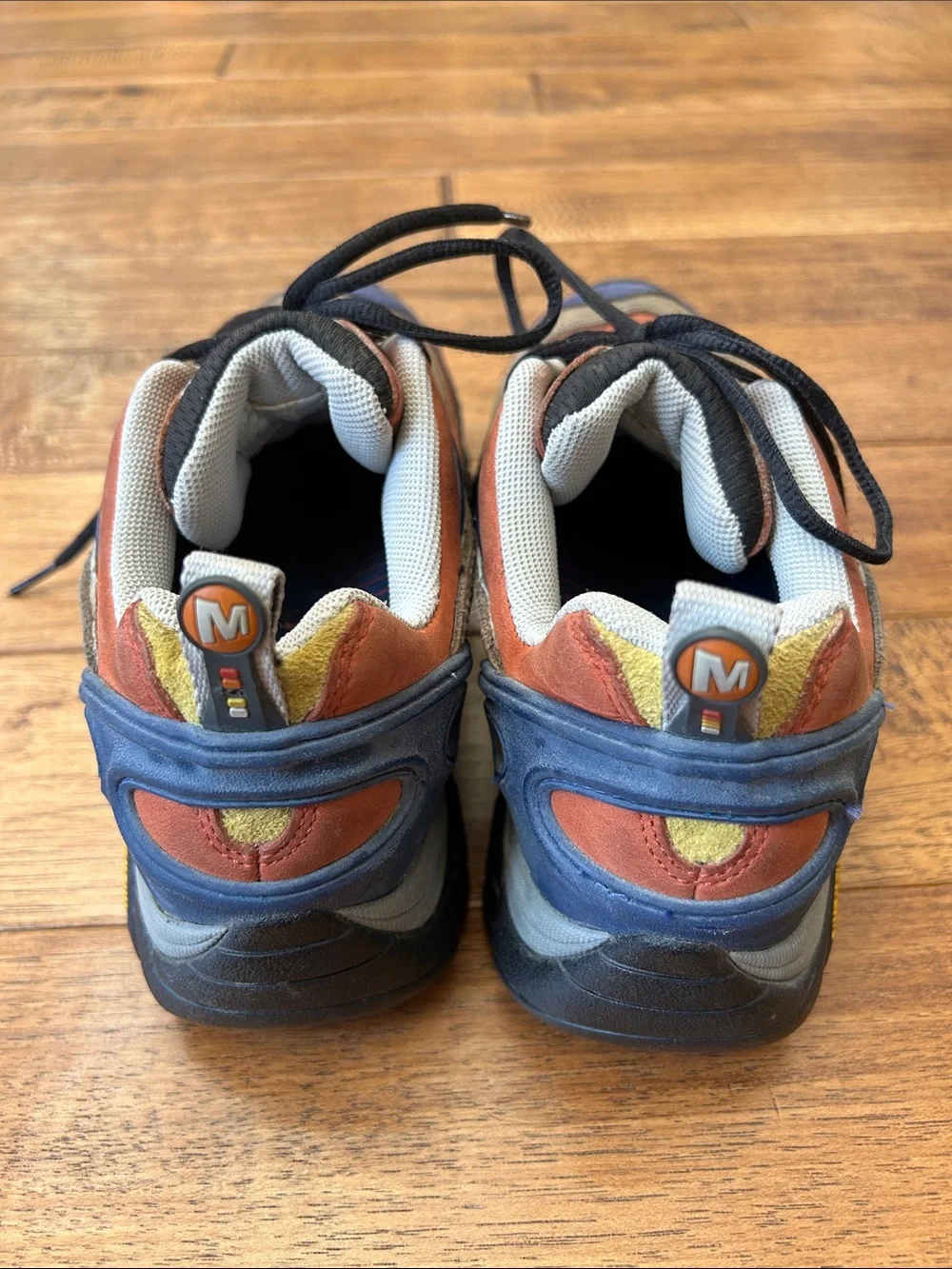 Merrell Pulse II Low Hiking Boots Shoes Rust Gray Mens Size 8